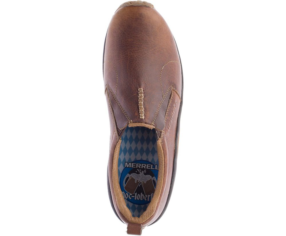 Merrell Slip Ons Brown - Jungle Moc Crafted - Mens 39DRIUVQW